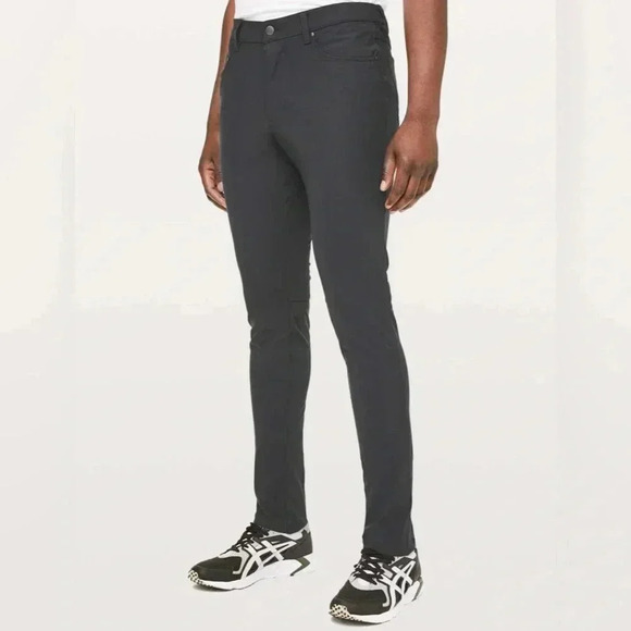 Lululemon ABC Pant *Skinny 34" Obsidian size 28 like new - Picture 2 of 4